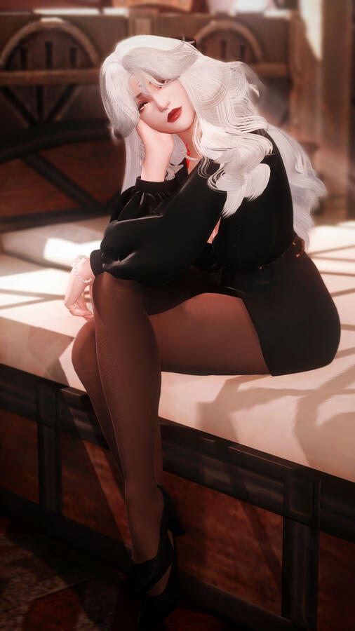 — sitting pretty